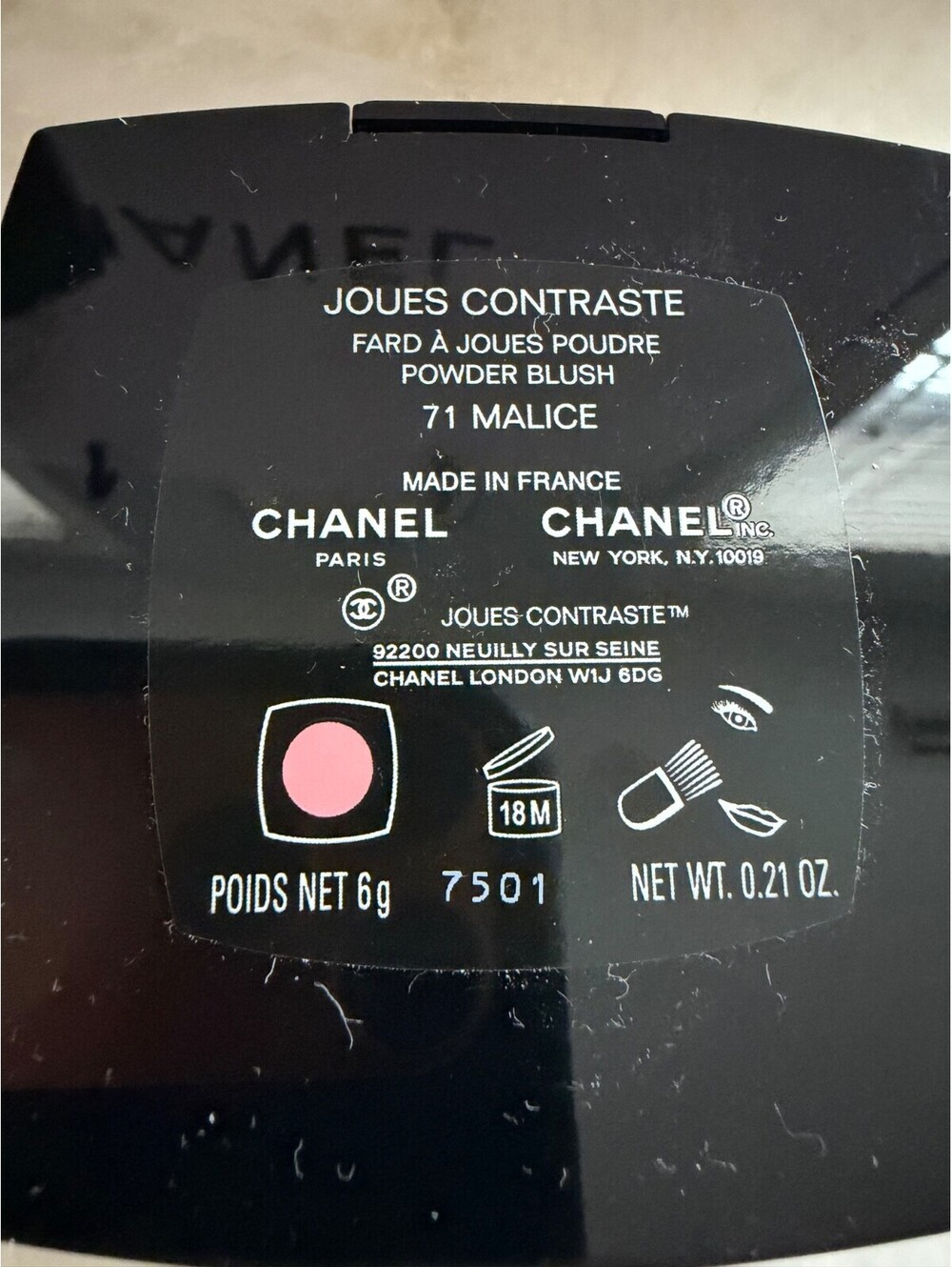 CHANEL Joues Contraste Powder Blush 71 MALICE 6g / 0.21oz - Made in France - NEW - Picture 5 of 5